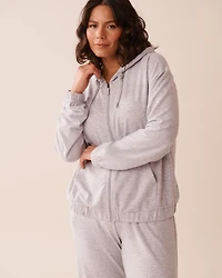 French Terry Zip-up Hoodie