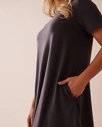 French Terry Short Sleeve Dress