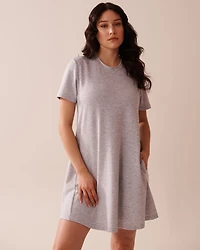 French Terry Short Sleeve Dress