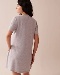 French Terry Short Sleeve Dress