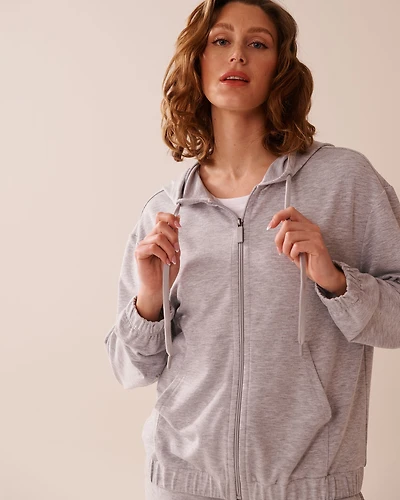 French Terry Zip-up Hoodie