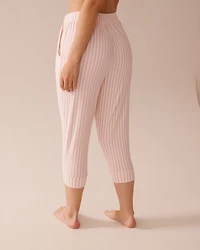 Seashell Print Super Soft Pajama Capris