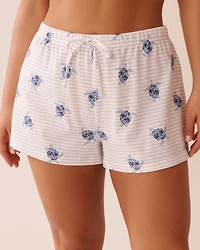 Turtle Print Shirt PJ Set