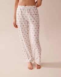 Pantalon de pyjama ultra doux imprimé escargot