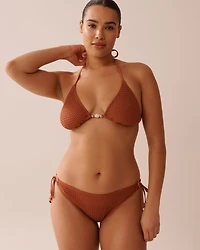 SOLID Crochet Triangle Bikini Top