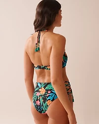 BLUE ATOLL Recycled Fibers Cutout Bandeau Bikini Top