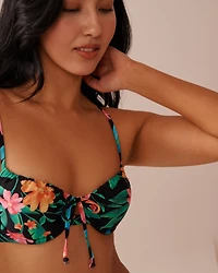 BLUE ATOLL Recycled Fibers Plunge Bikini Top