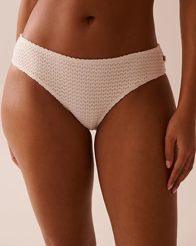 SOLID Crochet Cheeky Bikini Bottom