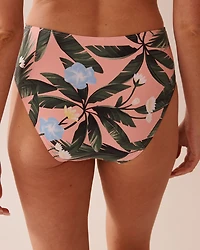 PEACHY TROPICS Draped Mid Waist Bikini Bottom