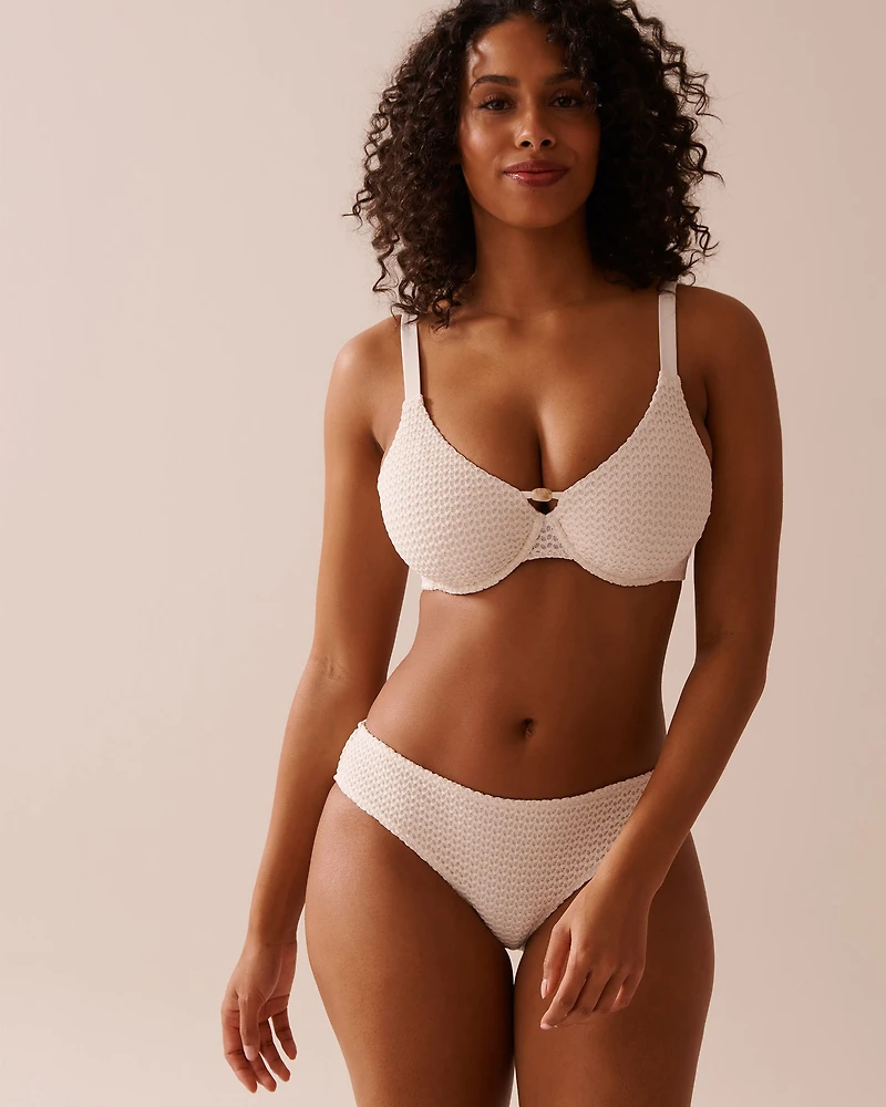 Haut de bikini triangle bonnet D en crochet COCONUT MILK