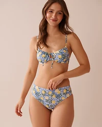 BLUE ATOLL Recycled Fibers Plunge Bikini Top