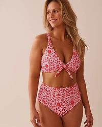 EARTHY GREEN D Cup Triangle Bikini Top