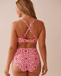 EARTHY GREEN D Cup Triangle Bikini Top