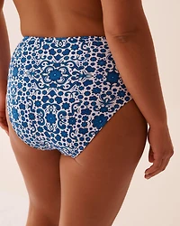 Bas de bikini taille haute MEDITERRANEAN TILE