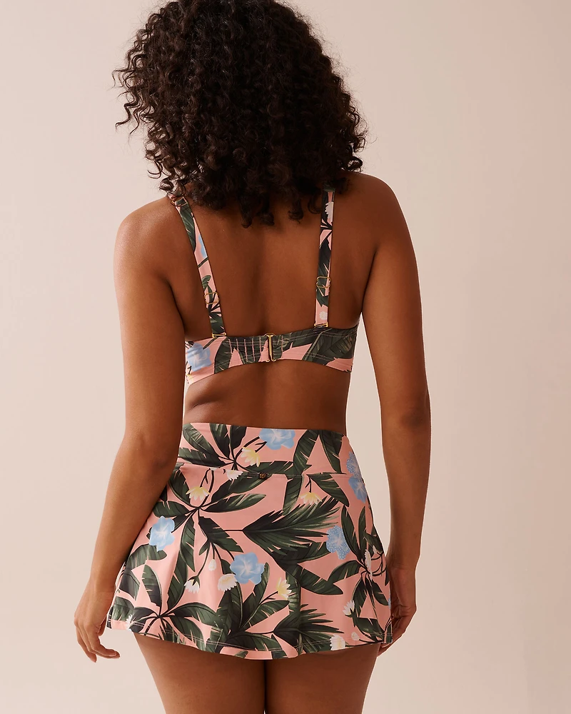 PEACHY TROPICS D Cup Plunge Bikini Top