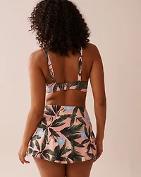 PEACHY TROPICS D Cup Plunge Bikini Top