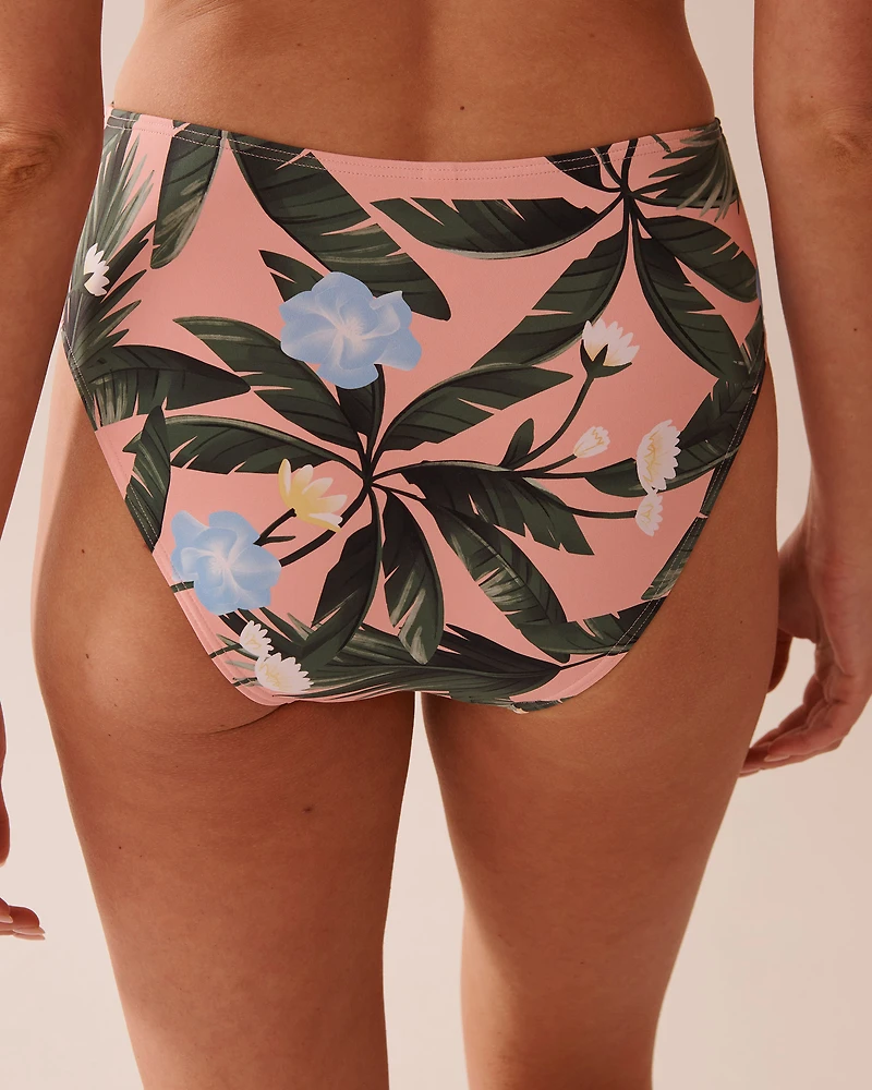 Bas de bikini taille mi-haute drapée PEACHY TROPICS