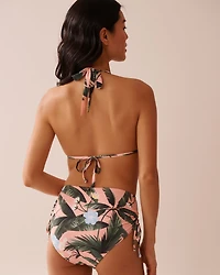 KHAKI Recycled Fibers Triangle Bikini Top