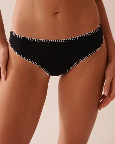 BLACK & WHITE Cheeky Bikini Bottom