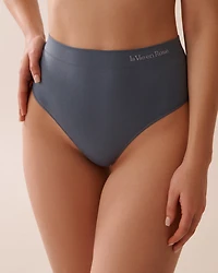 Seamless Fabric High Waist Thong Panty
