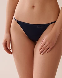 Culotte string ajustable en microfibre