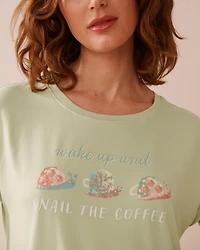 Snail Print Super Soft Sleepshirt