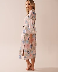 Watercolour Flower Print Super Soft Kimono