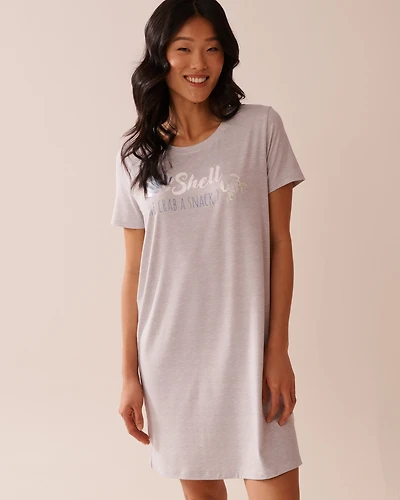 Seashell Print Super Soft Sleepshirt