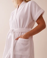 Peignoir spa manches courtes