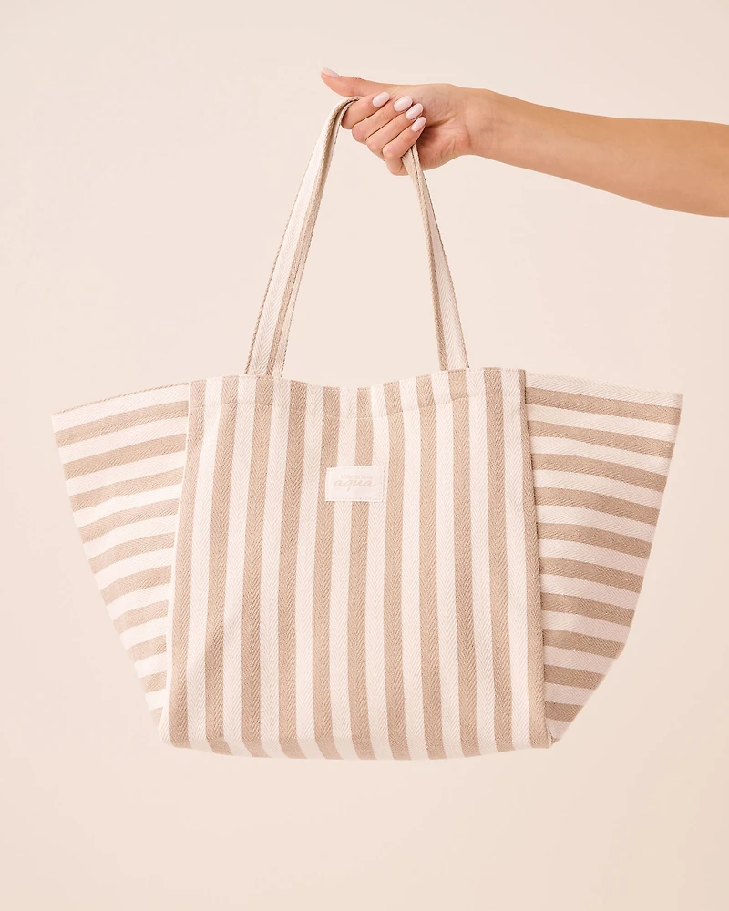 Chevron Woven Beach Bag
