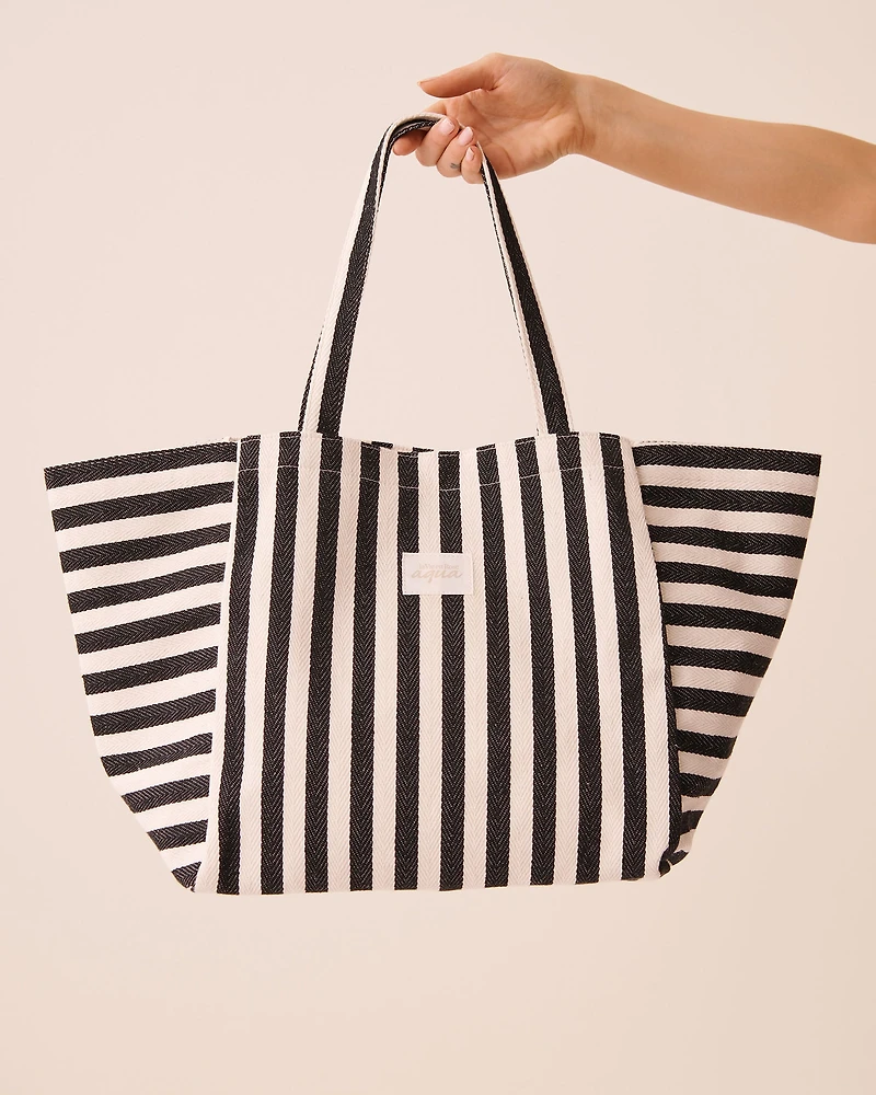 Sac de plage tissage chevron
