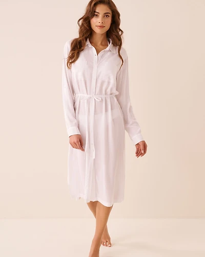 Long Sleeve Button-Down Dress