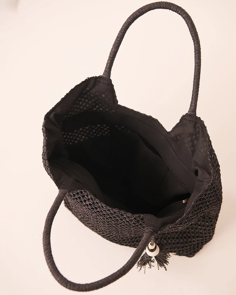 Sac carré en paille