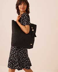 Sac carré en paille
