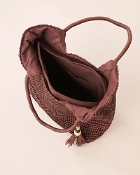 Sac carré en paille