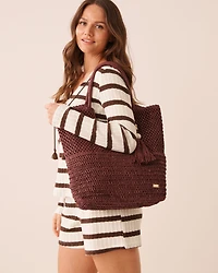 Sac carré en paille