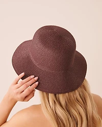 Chapeau cloche en paille