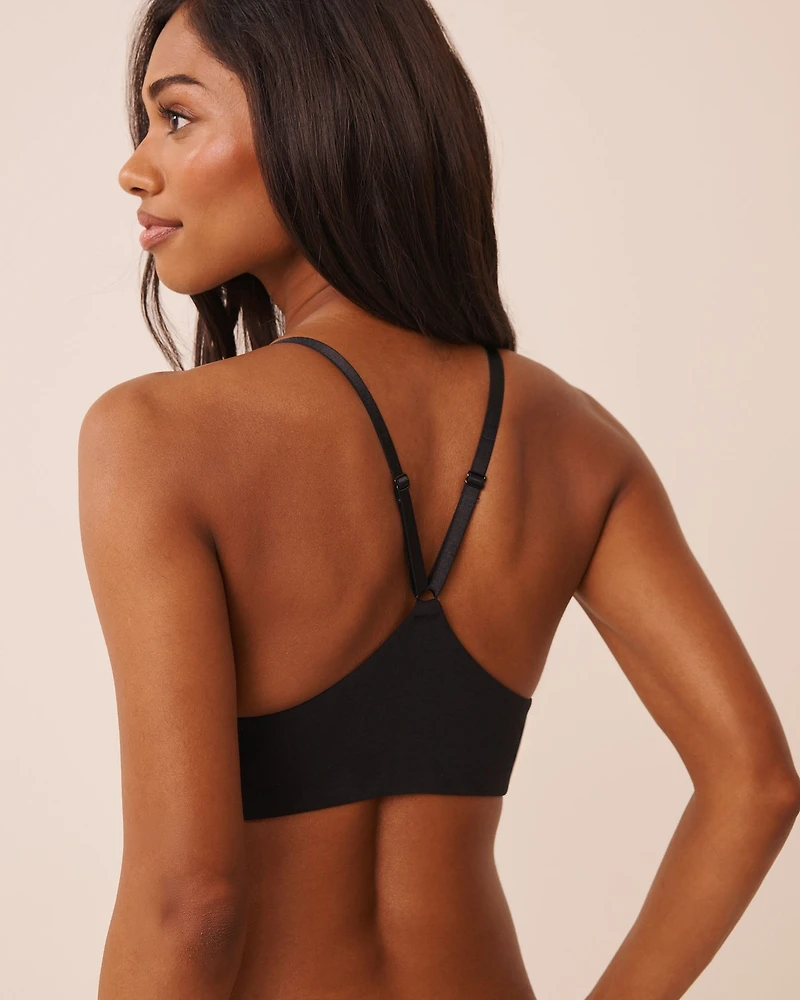 Soutien-gorge doublure légère sans armatures dos nageur en coton