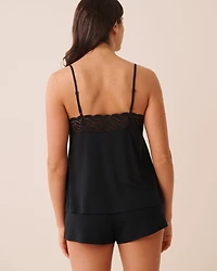 Lace Plunge Modal Cami Top