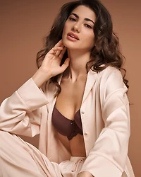 Satin Long Sleeve Button-down Shirt