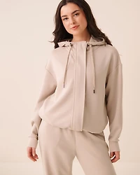 Double-knit Zip-up Hoodie