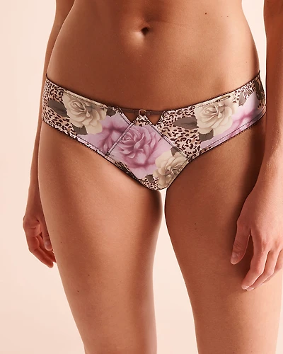 Culotte brésilienne en microfibre découpe au dos
