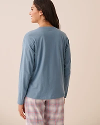 Tomato Print Cotton Long Sleeve Shirt