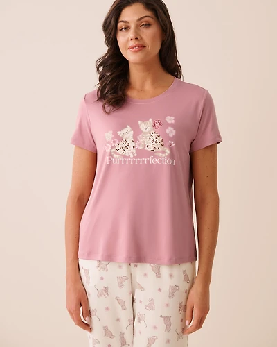 Bengal Cat Print Super Soft Short Sleeve T-shirt