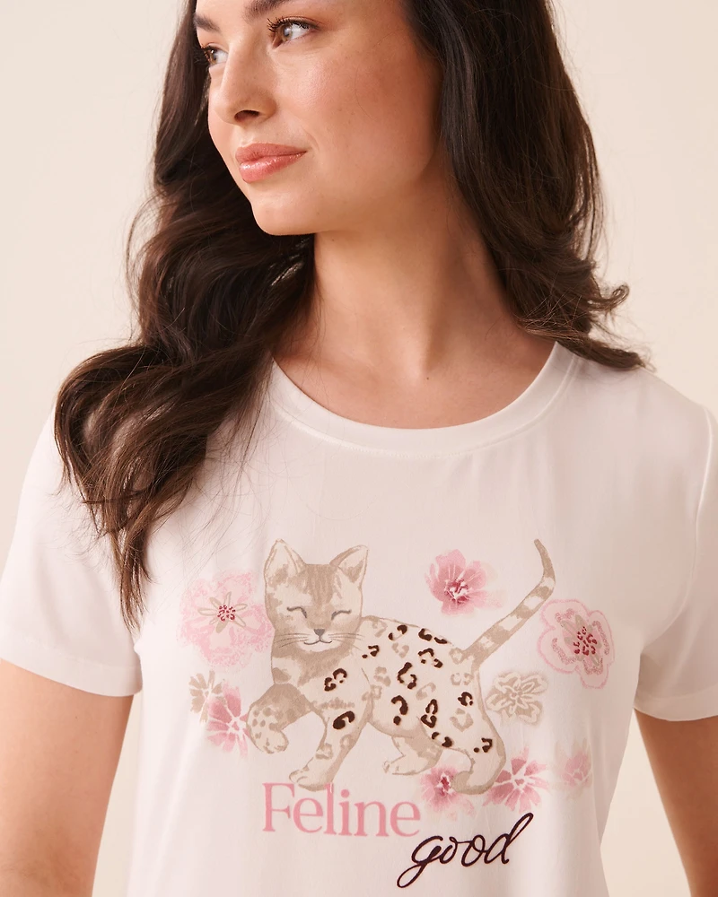 Bengal Cat Print Super Soft Short Sleeve T-shirt