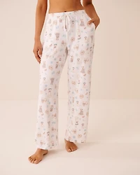 Dog Print Soft Knit Pajama Pants