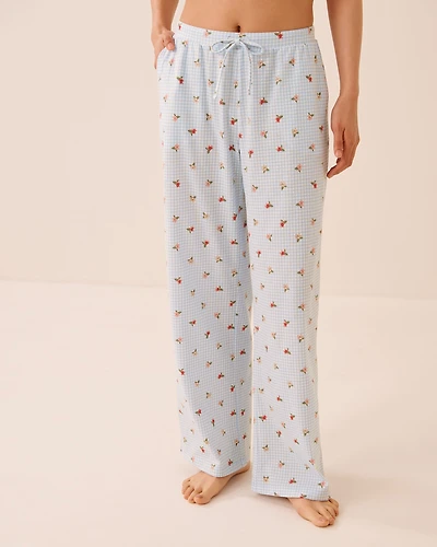 Highland Cow Print Cotton Pajama Pants