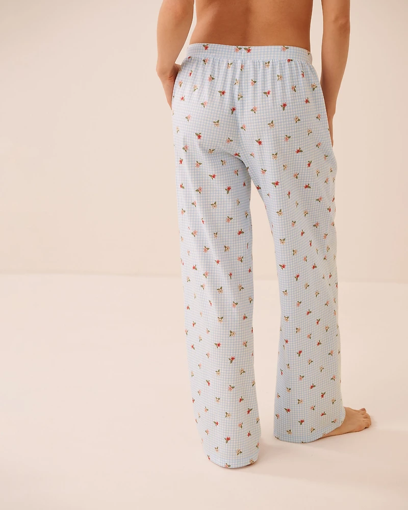 Highland Cow Print Cotton Pajama Pants