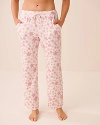 Leopard Flower Print Super Soft Pajama Pants