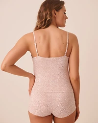 Camisole ultra douce imprimé léopard